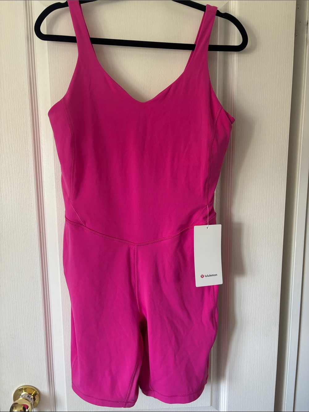 lululemon athletica Bright Pink Sleeveless Romper